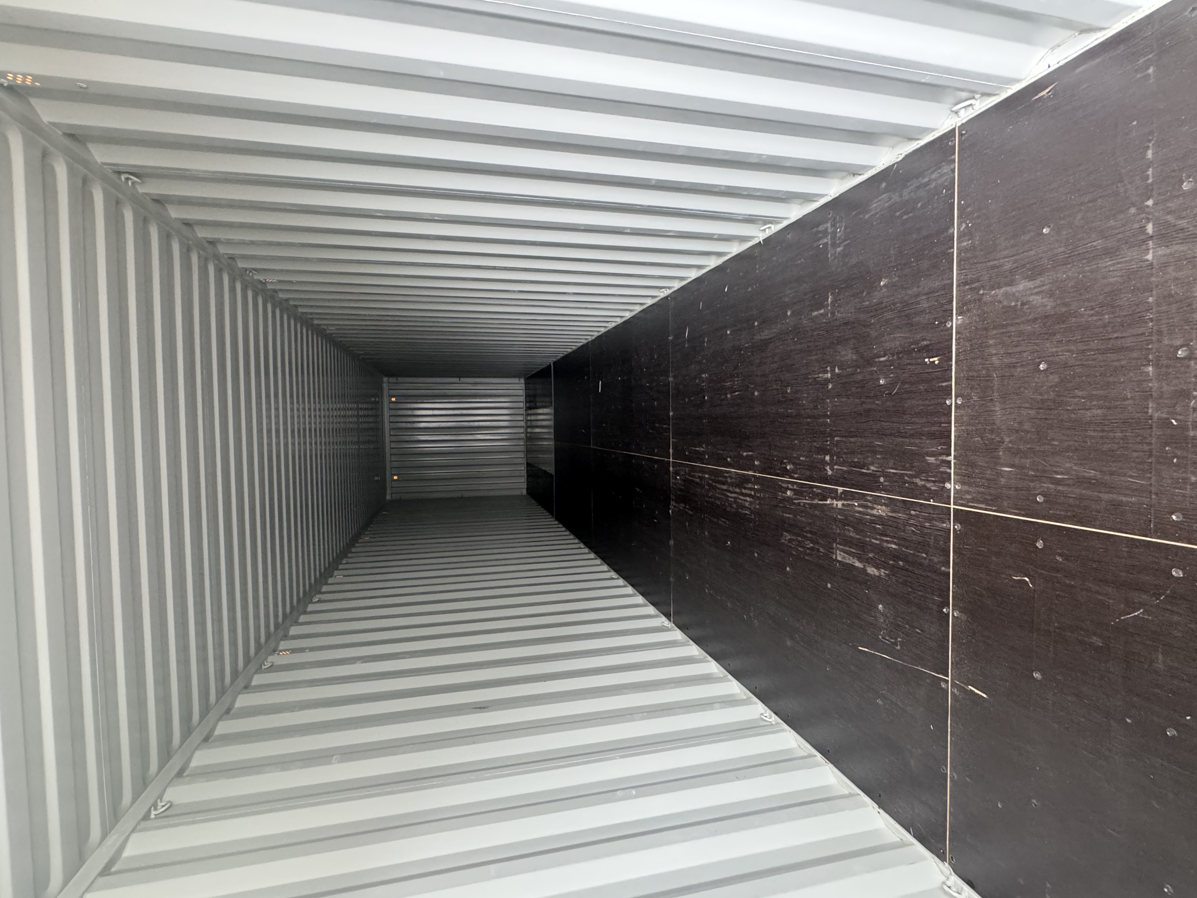 Rear corner view of the product