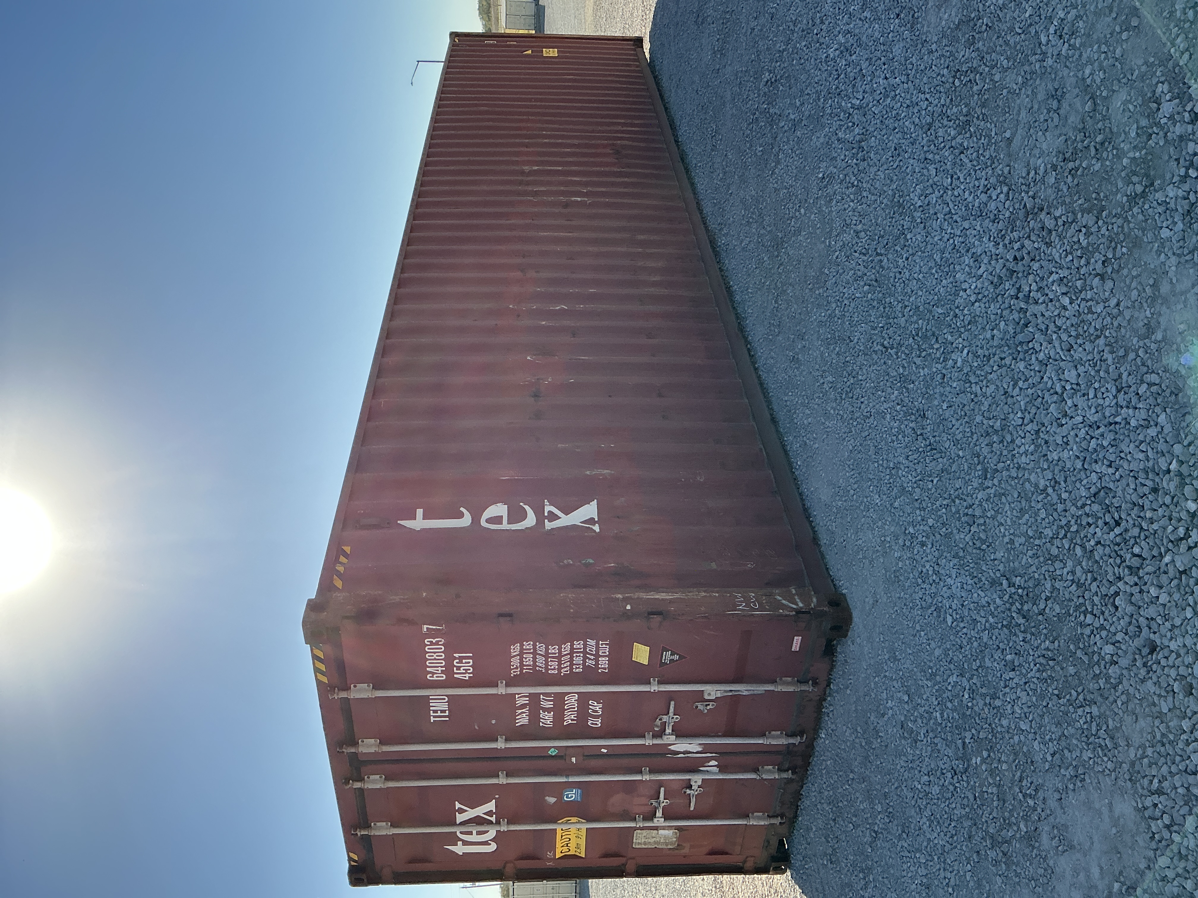 Front corner view of the product