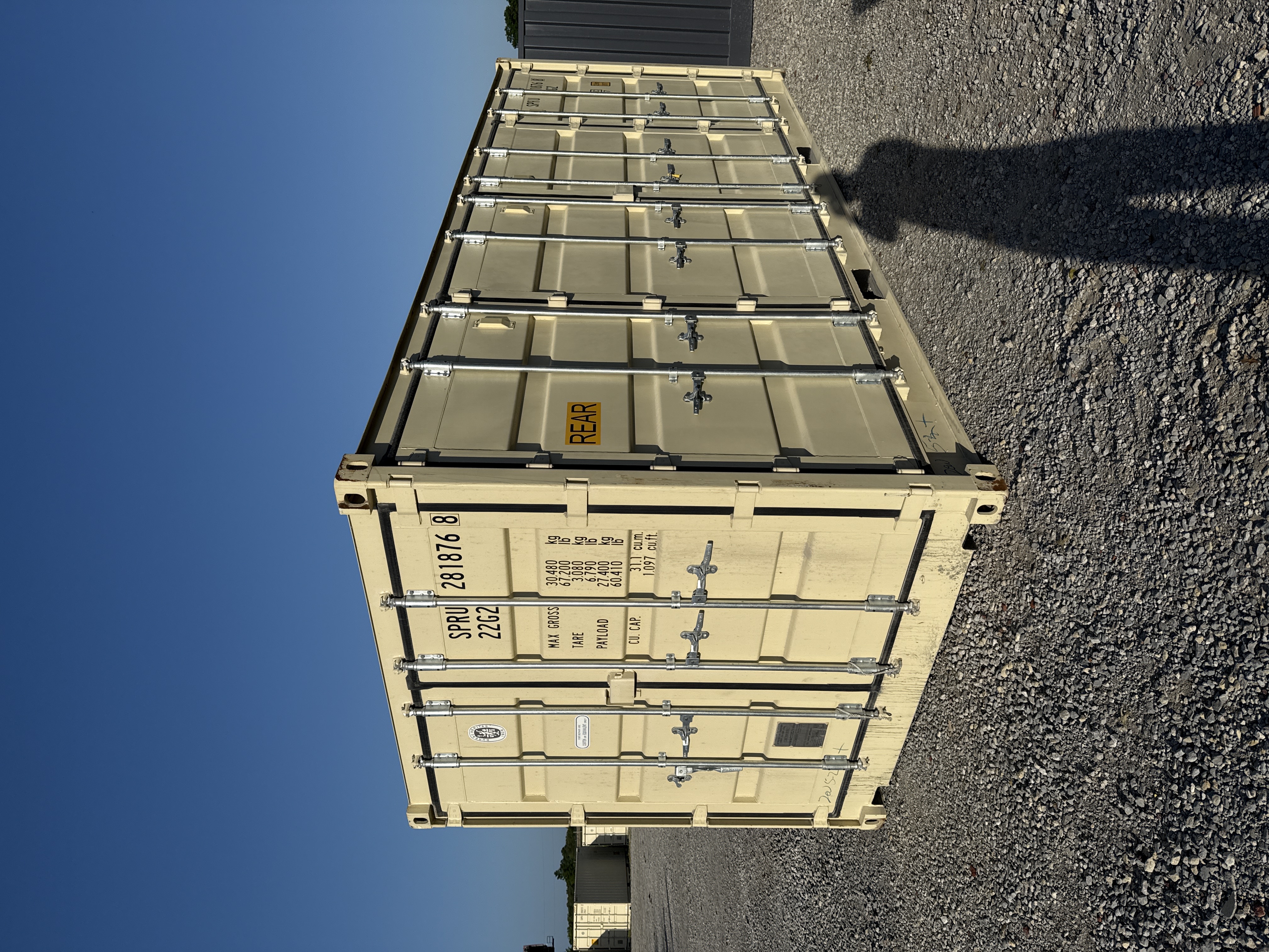 Front corner view of the product