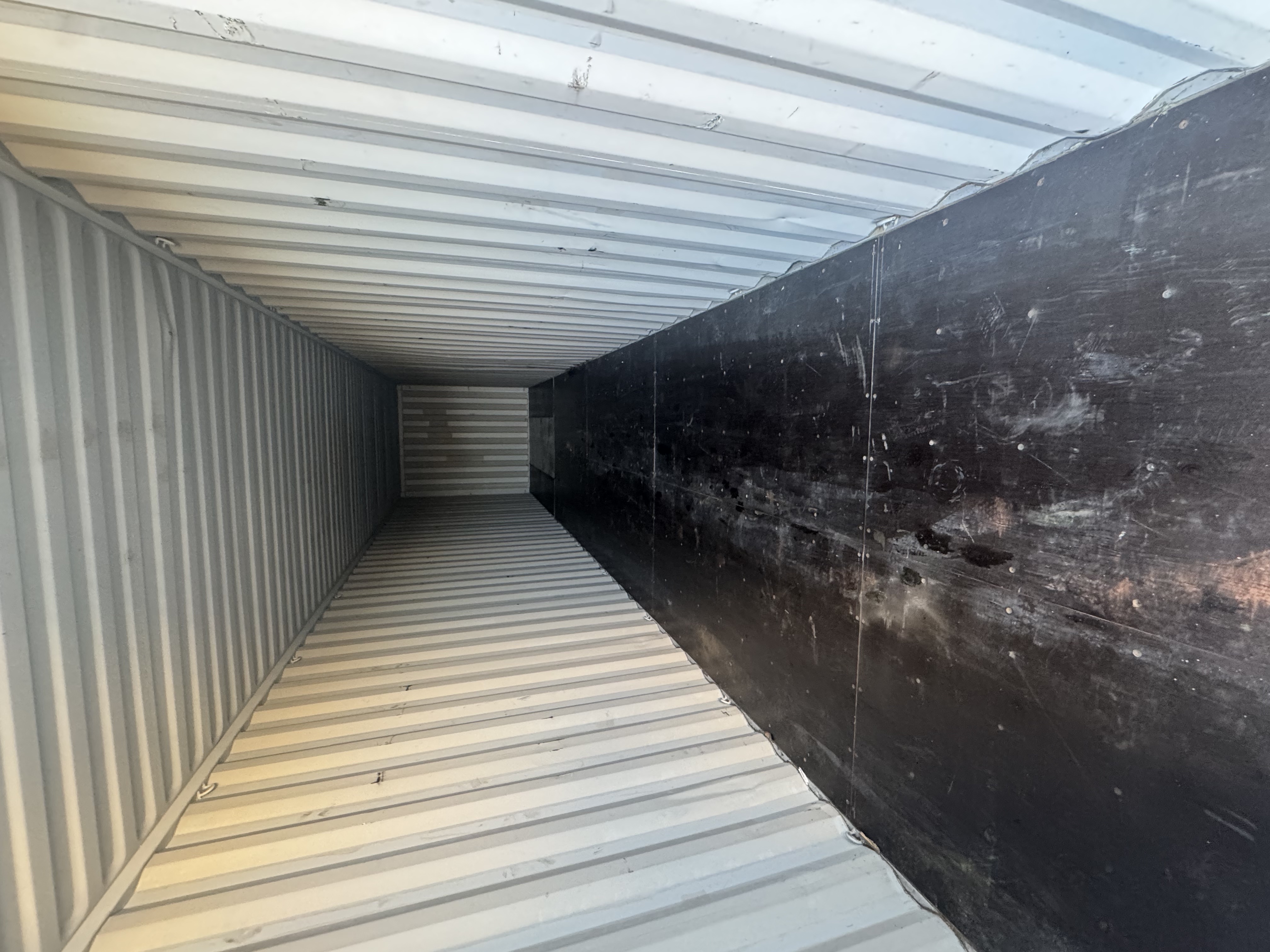 Rear corner view of the product