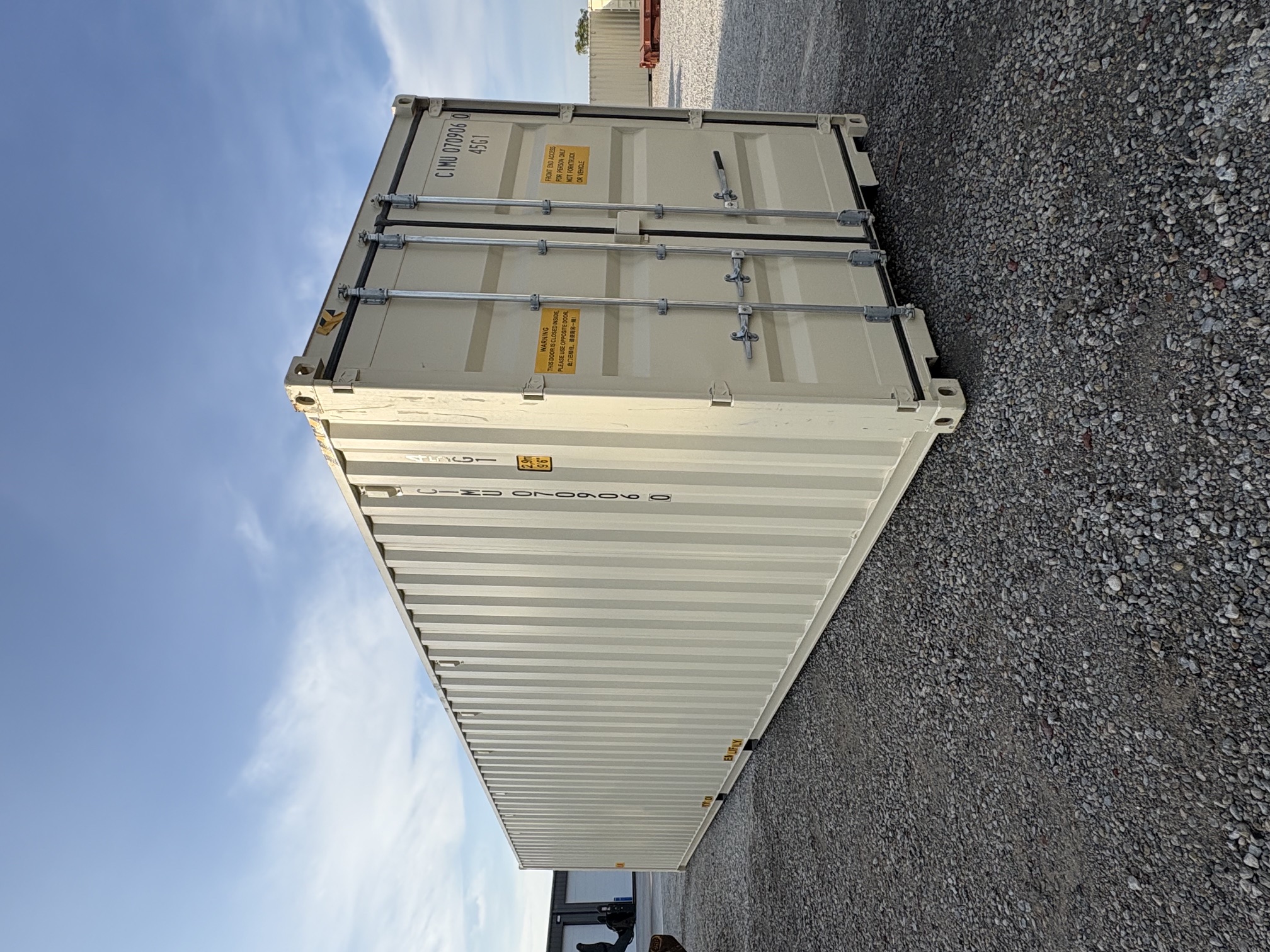 Front corner view of the product