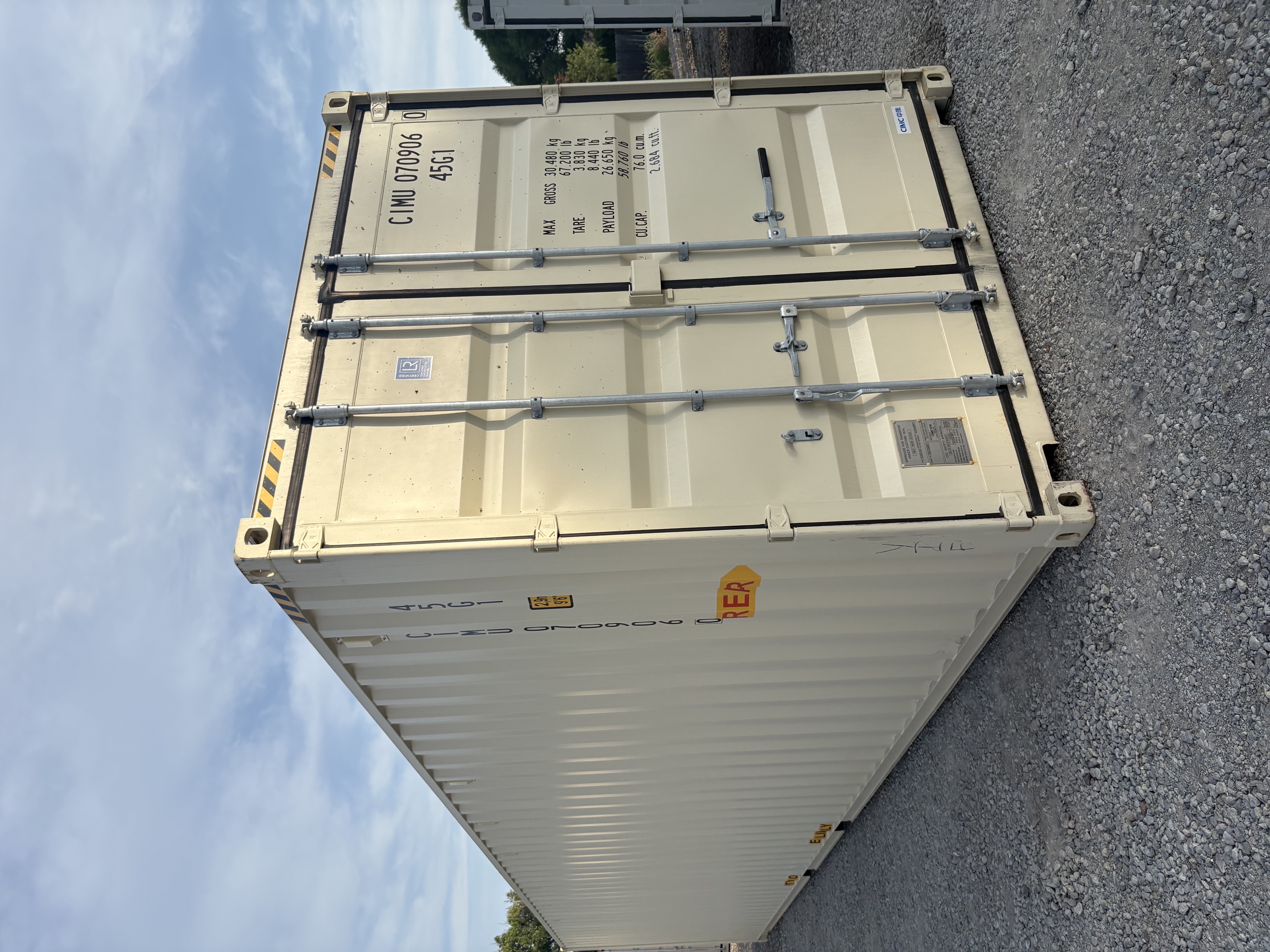 Rear corner view of the product