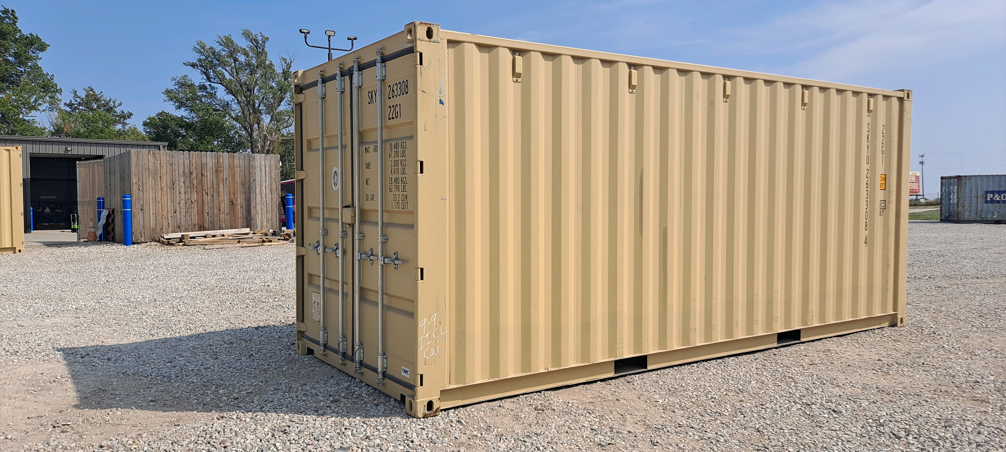 Front corner view of the product