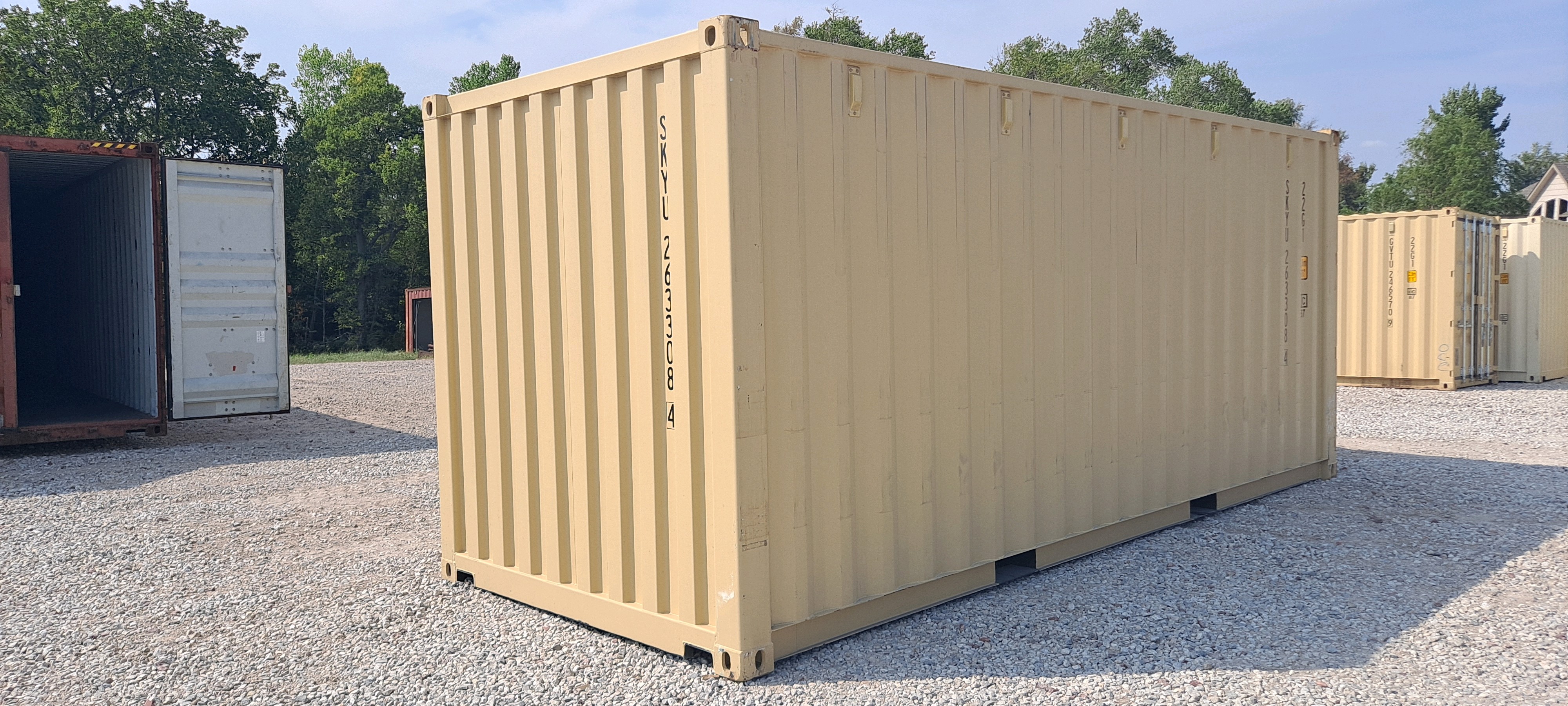 Rear corner view of the product