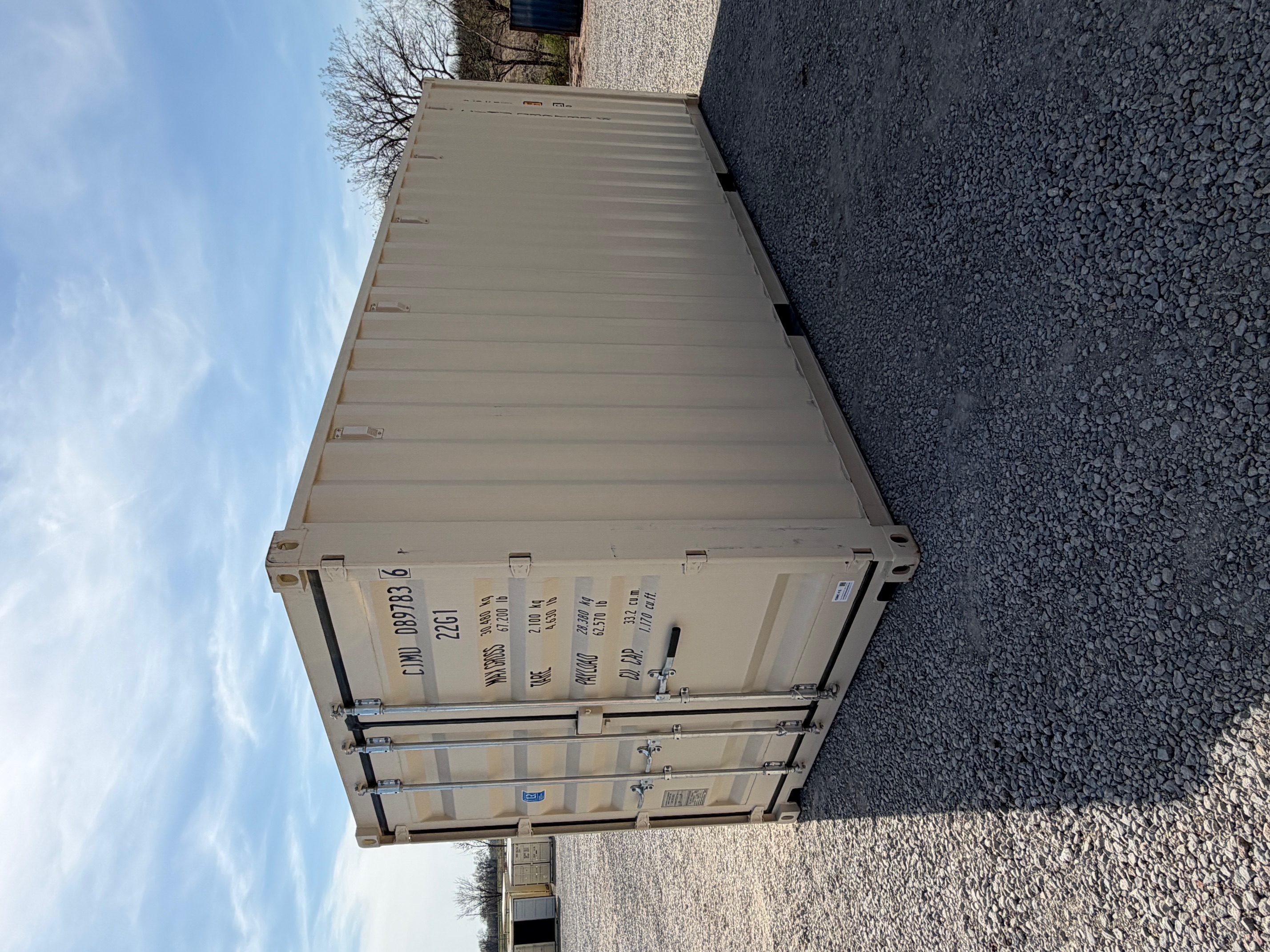 Front corner view of the product