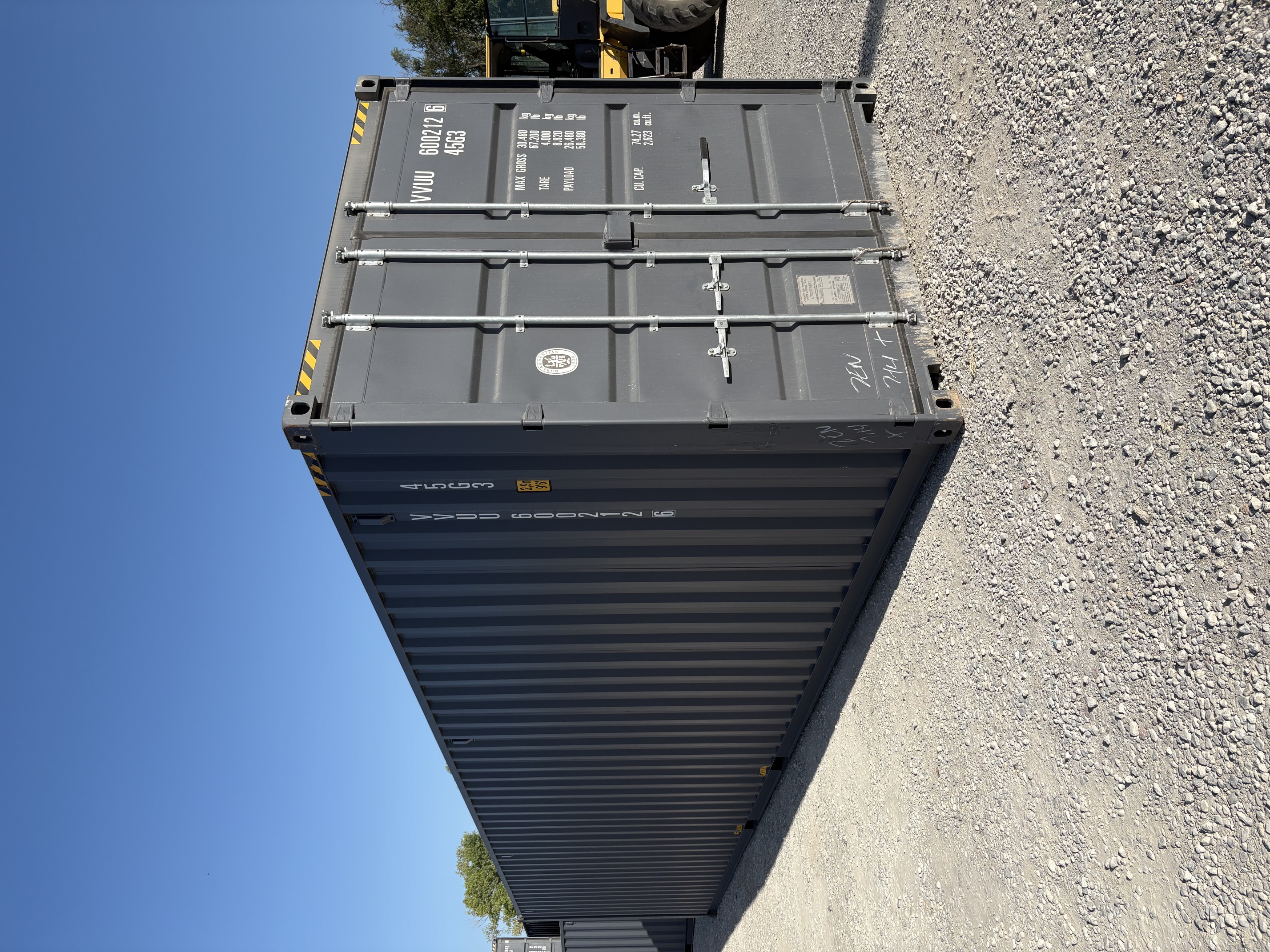 Front corner view of the product
