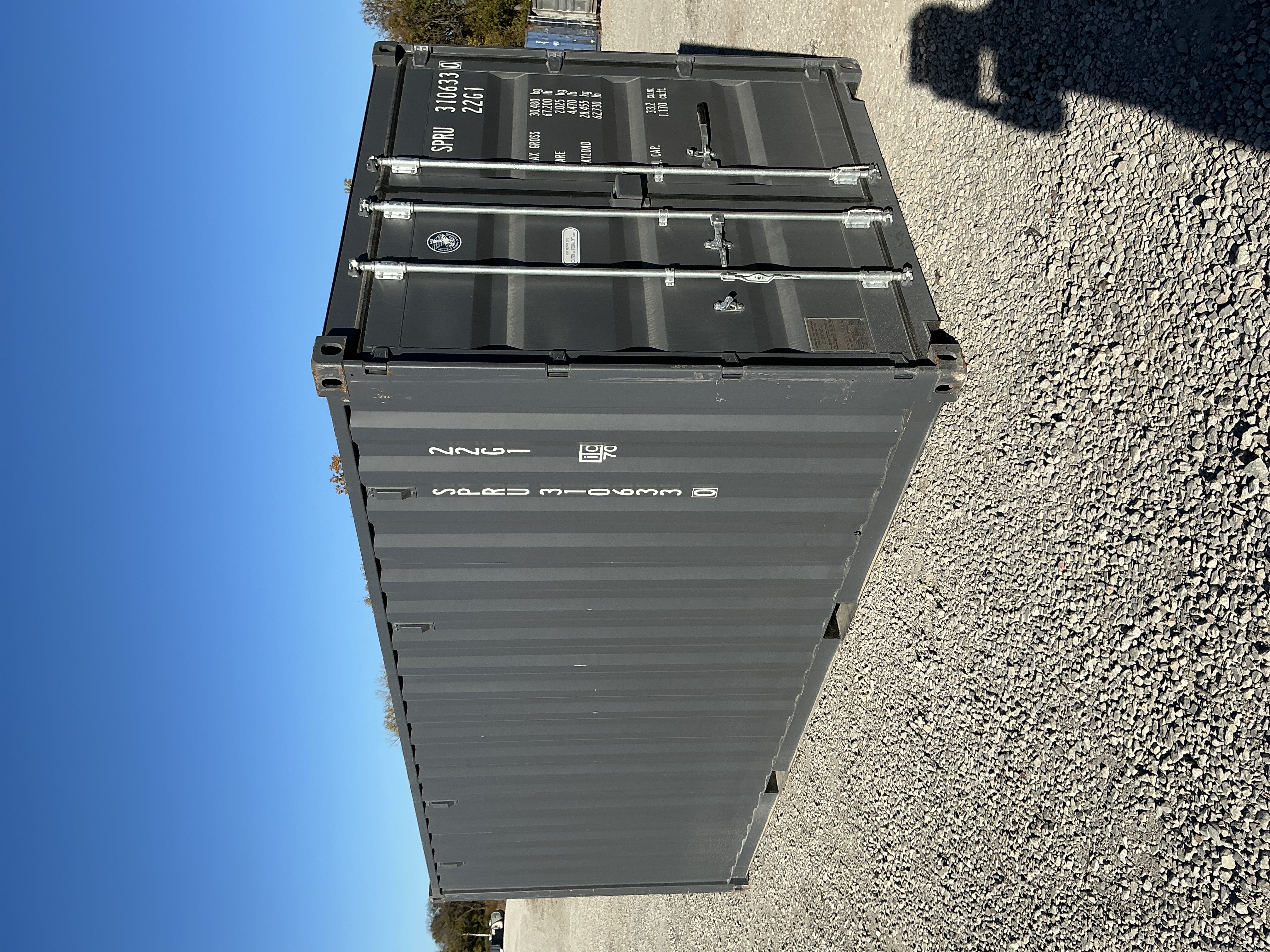 Front corner view of the product