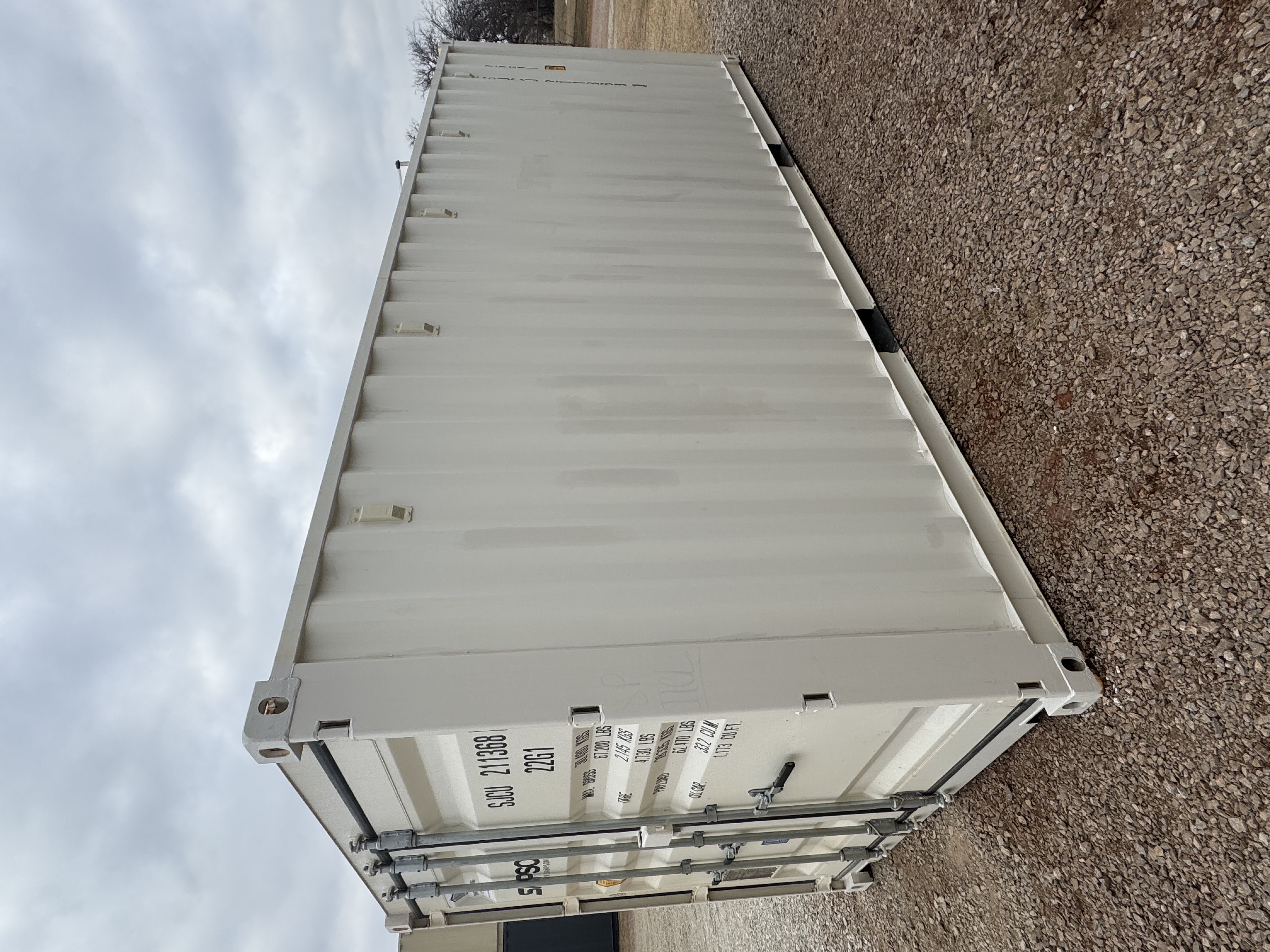 Front corner view of the product