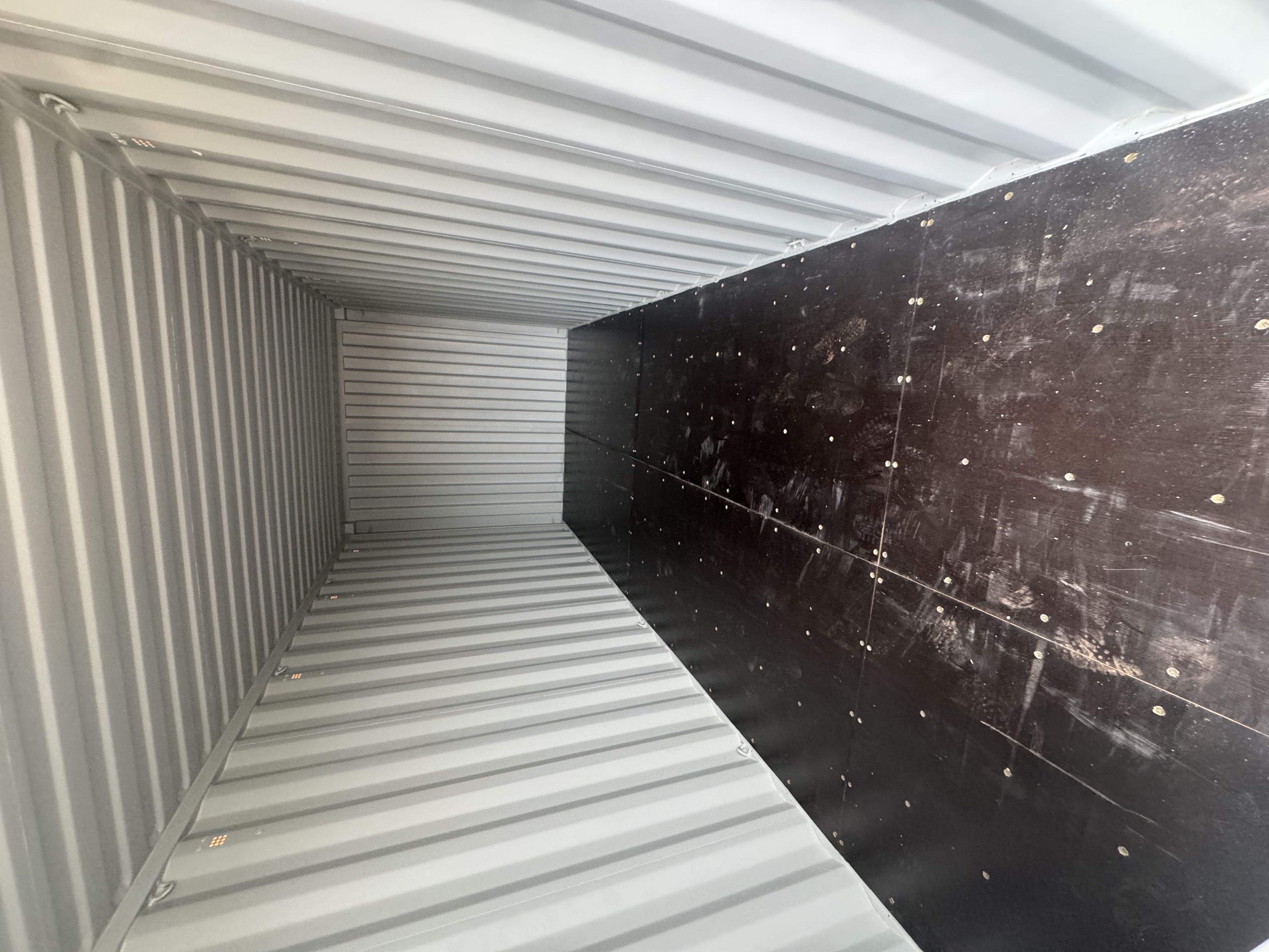 Rear corner view of the product