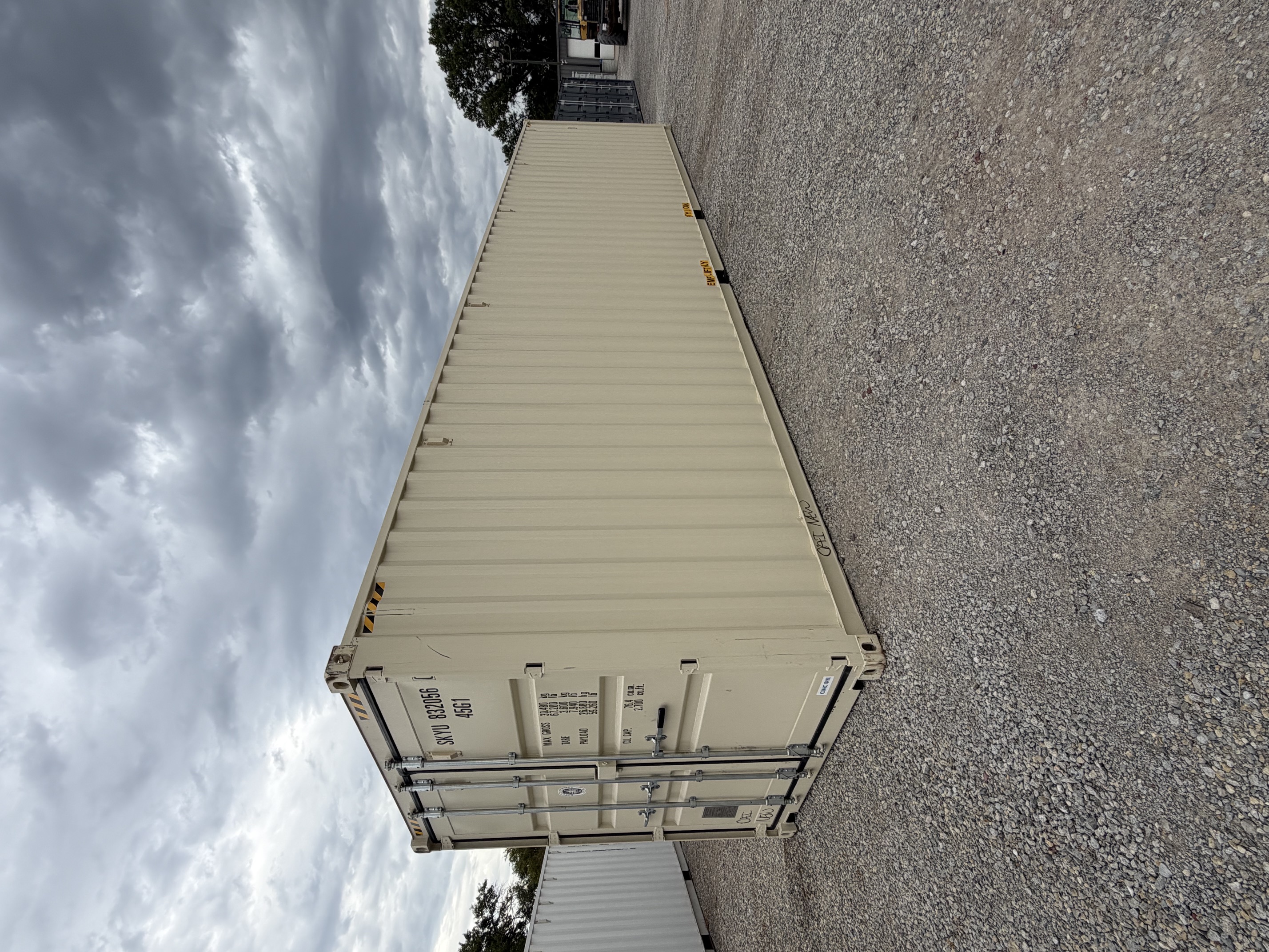 Front corner view of the product