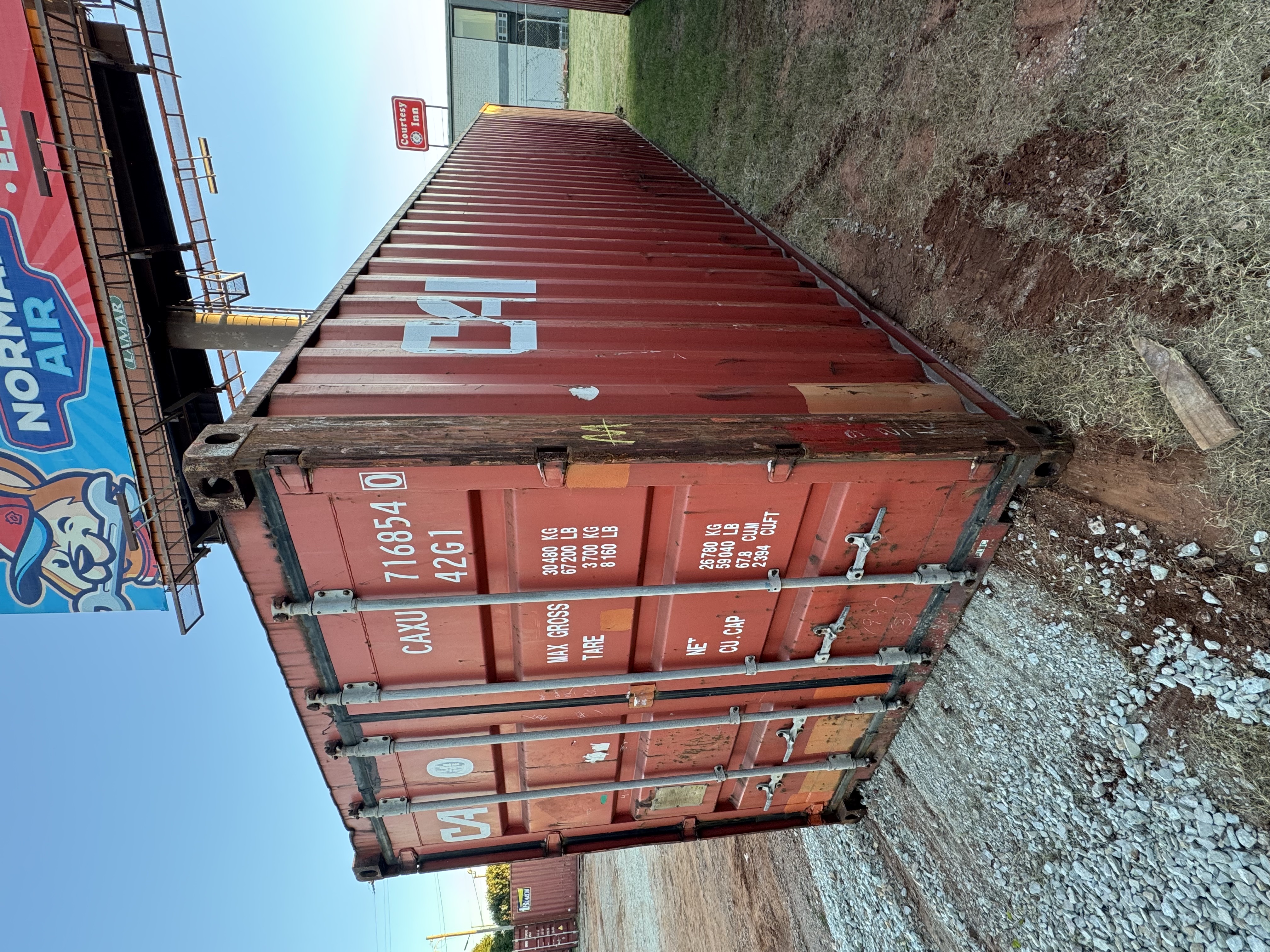 Front corner view of the product