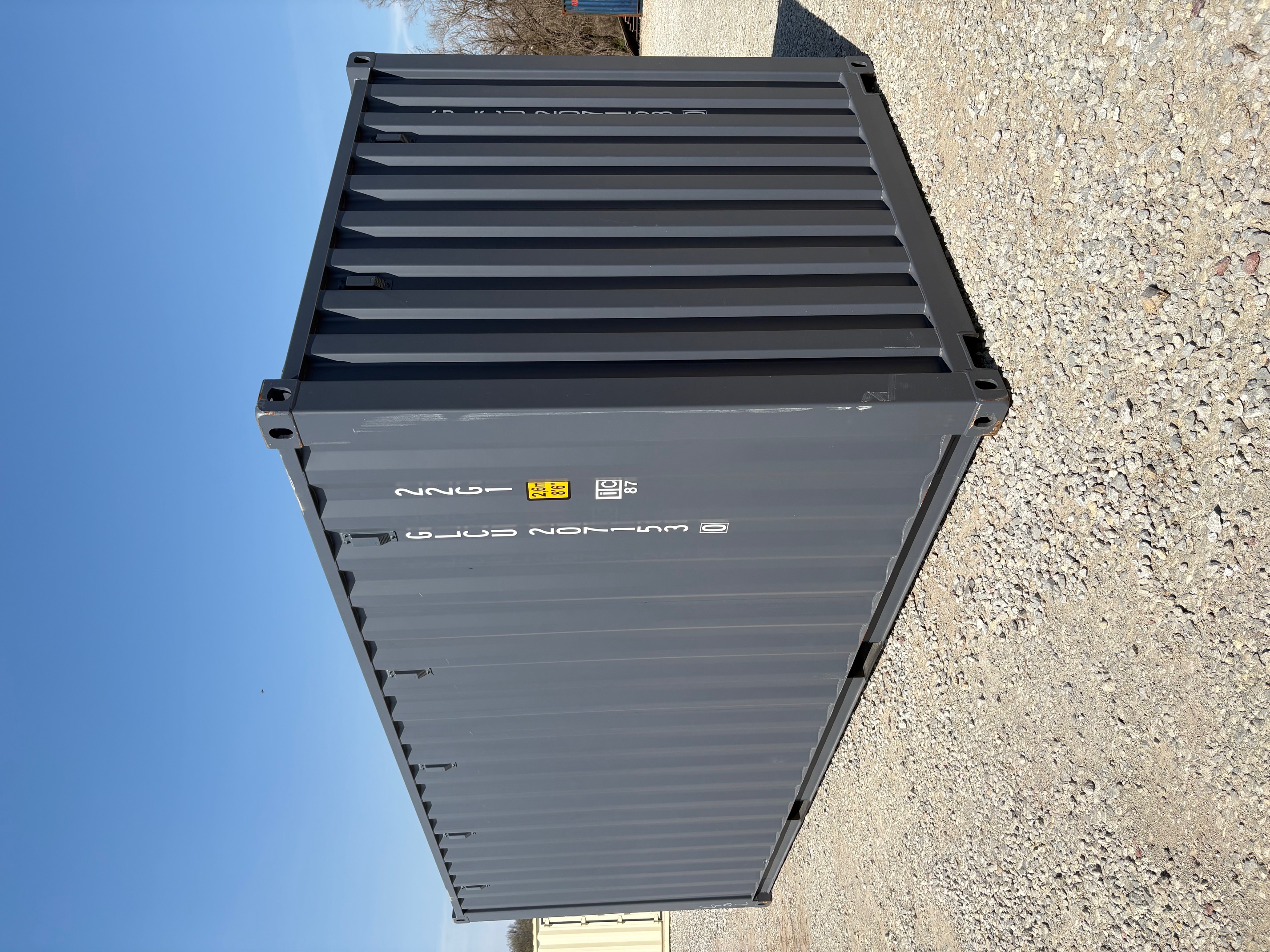 Rear corner view of the product