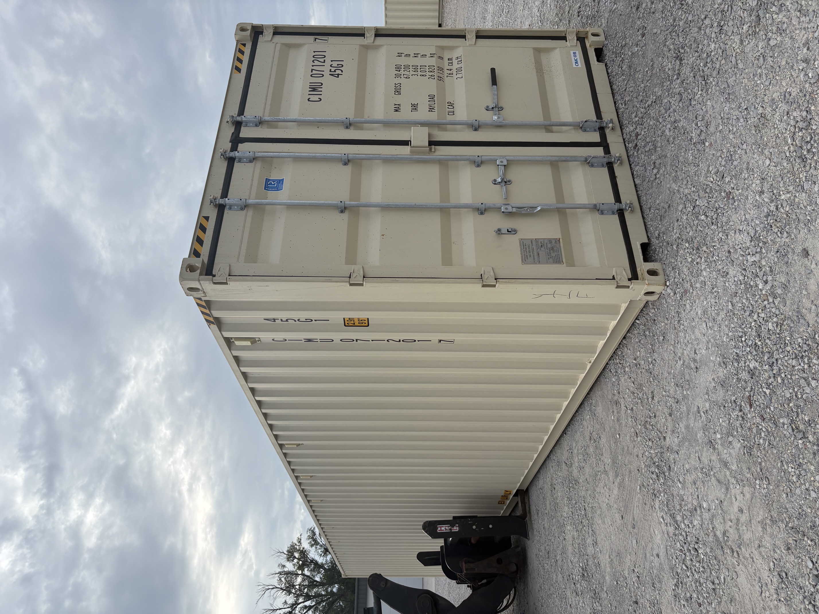 Front corner view of the product