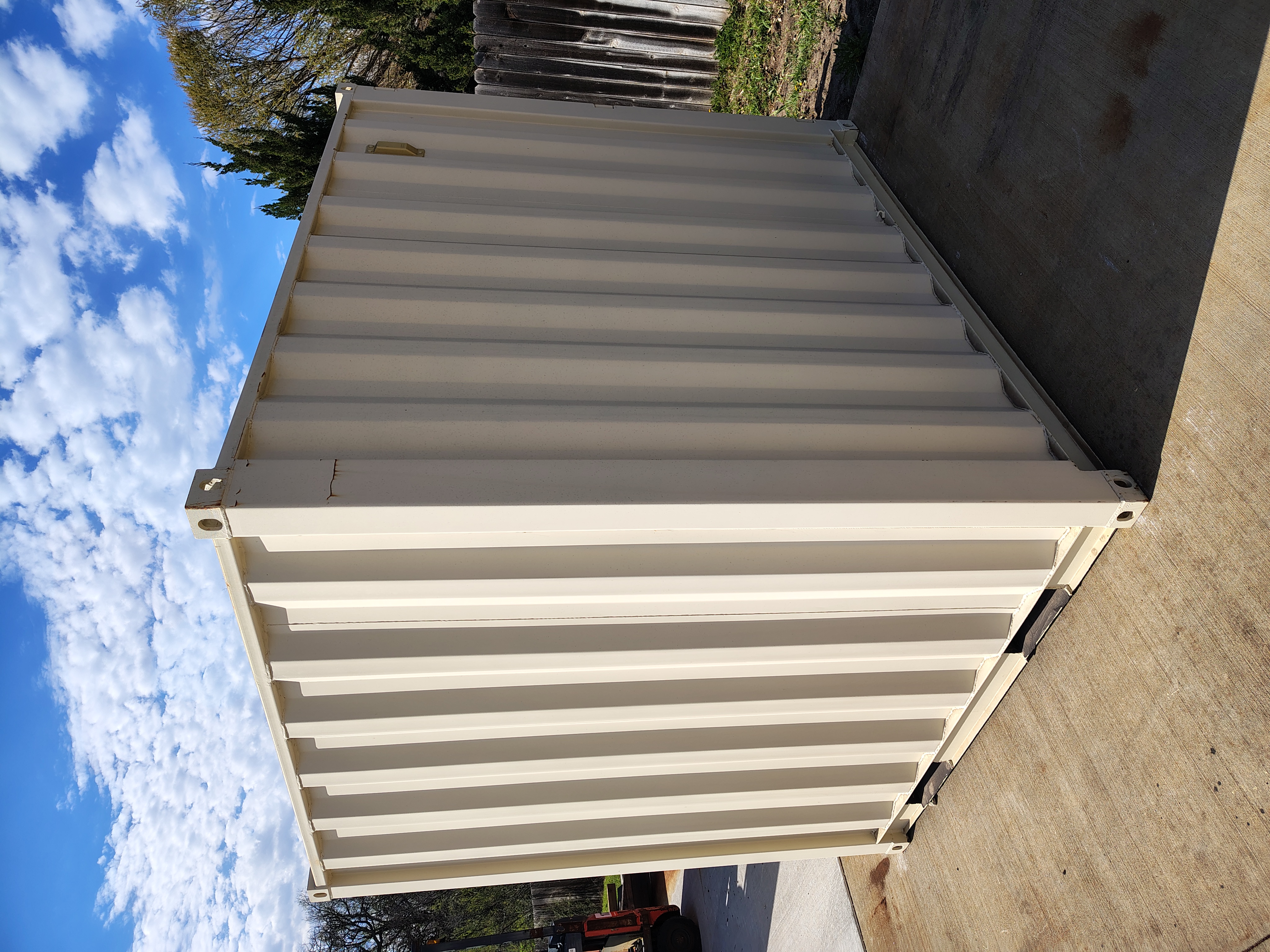 Rear corner view of the product