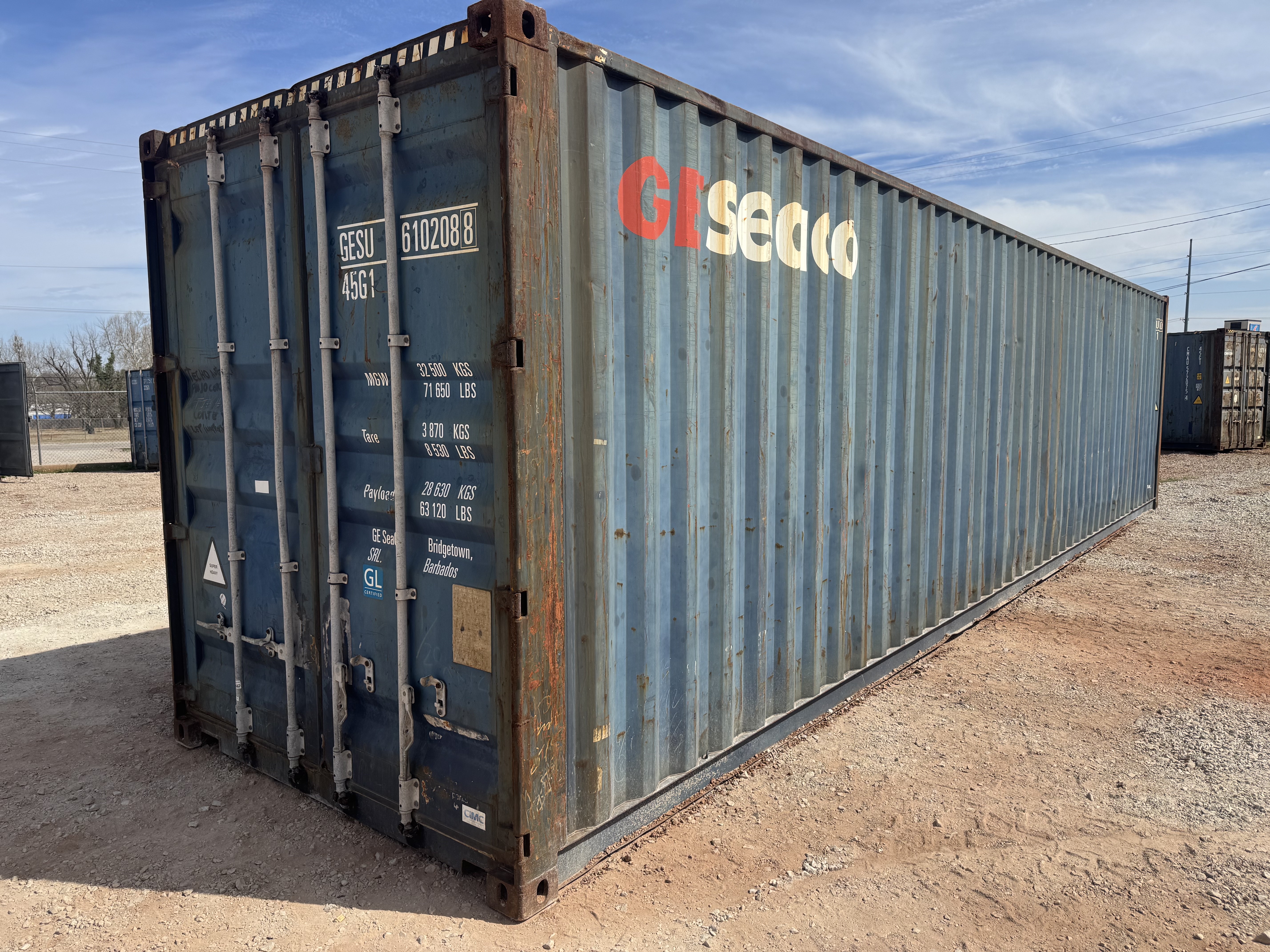 Front corner view of the product