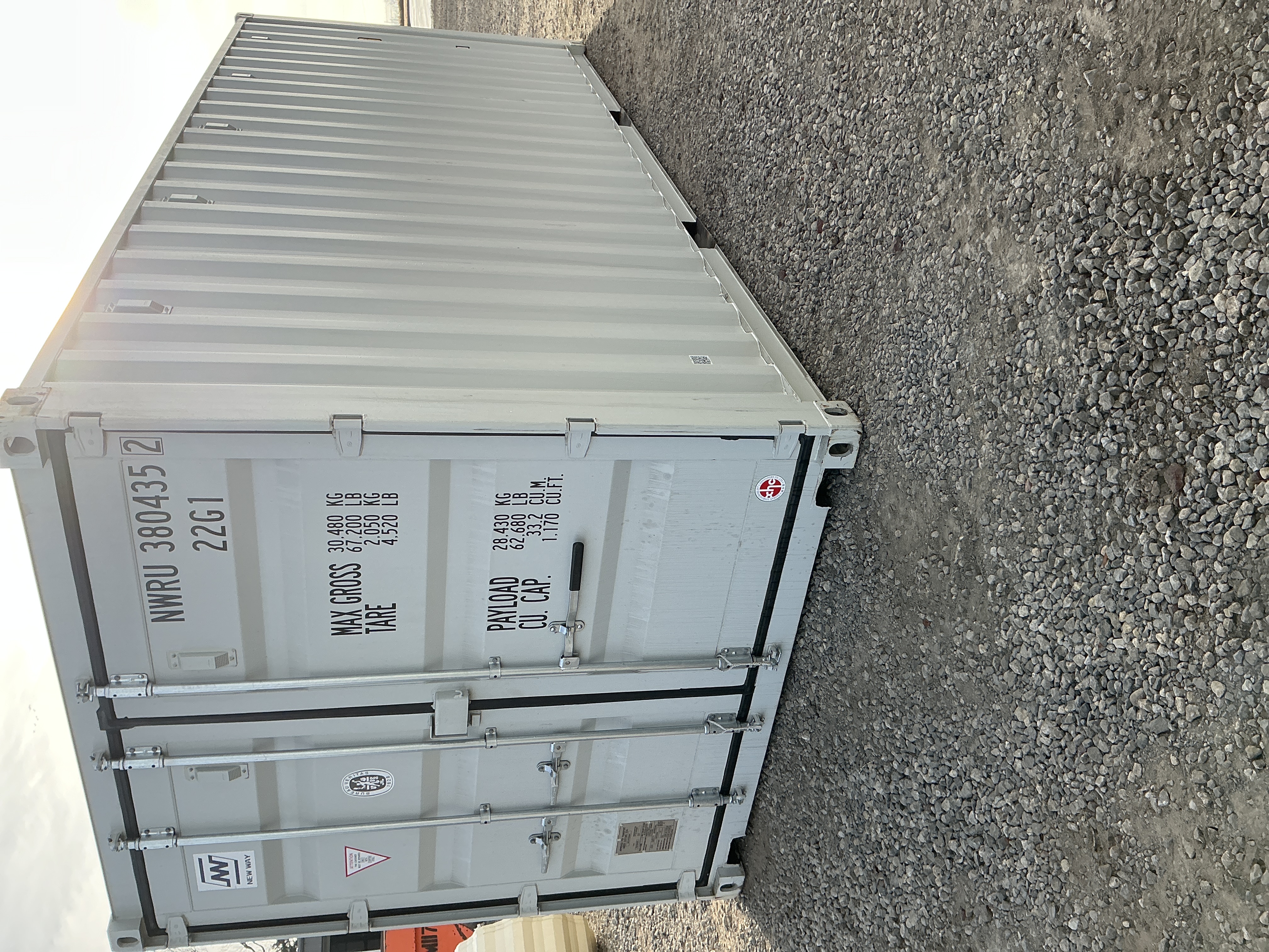 Front corner view of the product