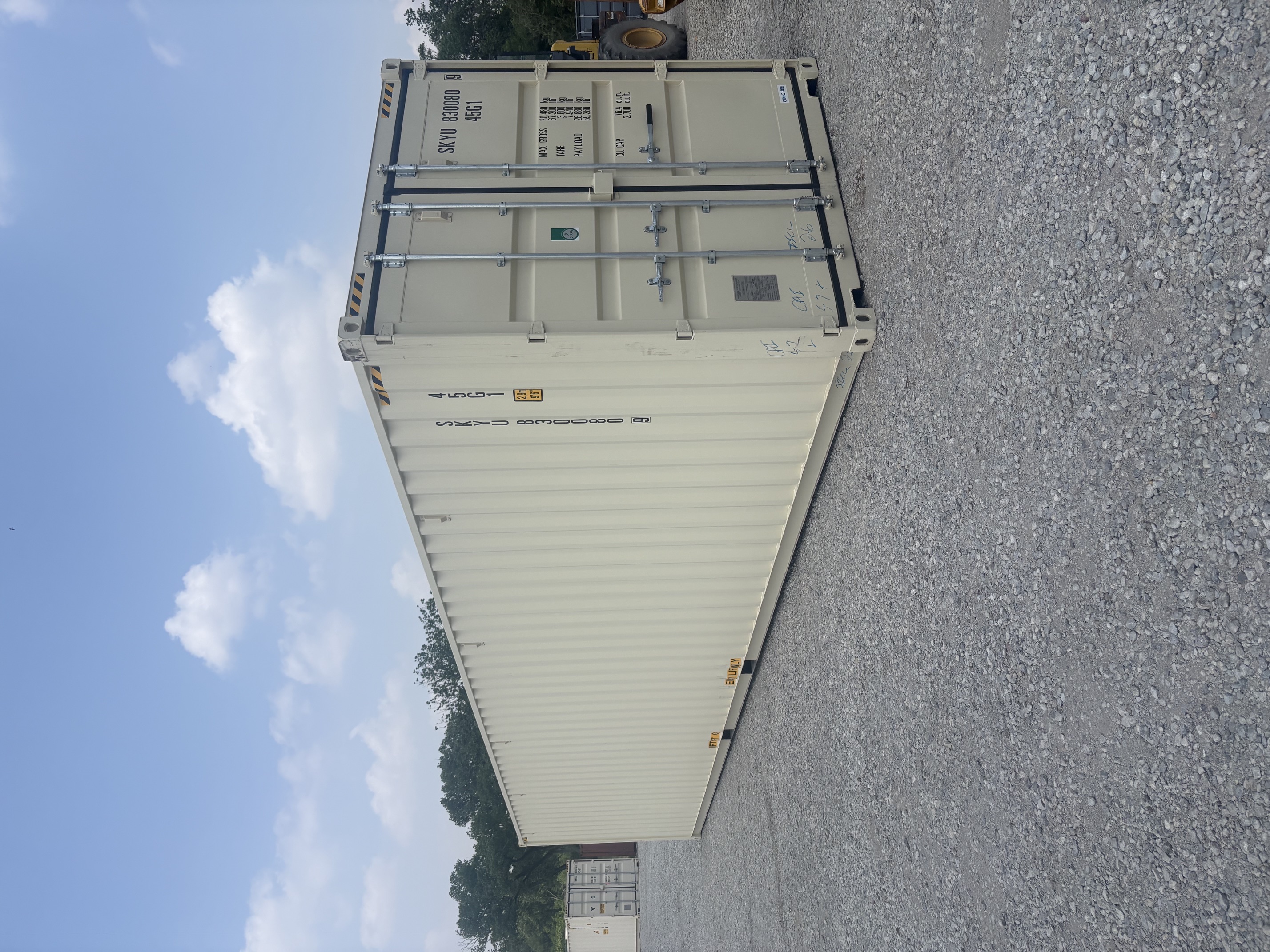 Front corner view of the product