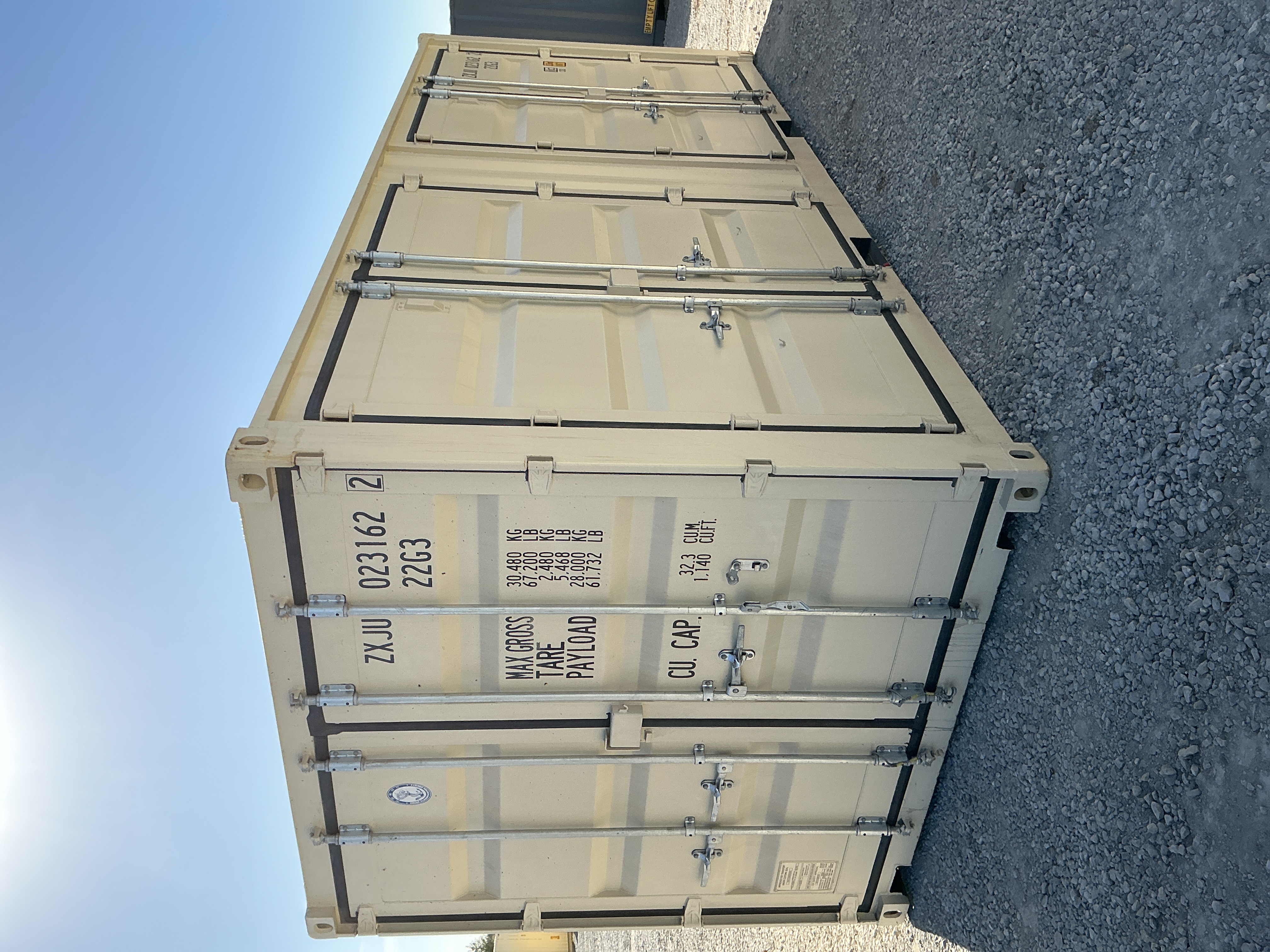 Front corner view of the product