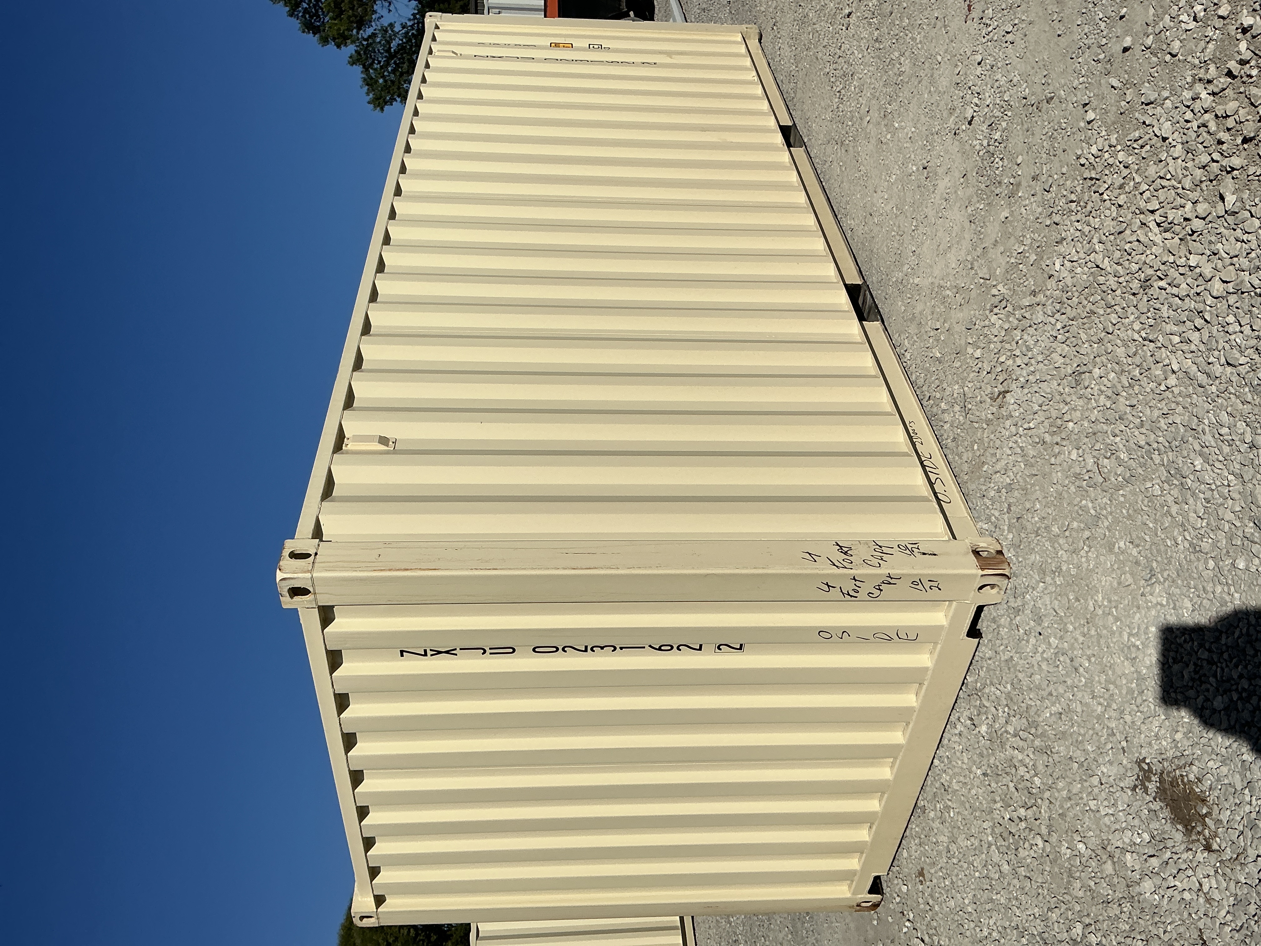 Rear corner view of the product