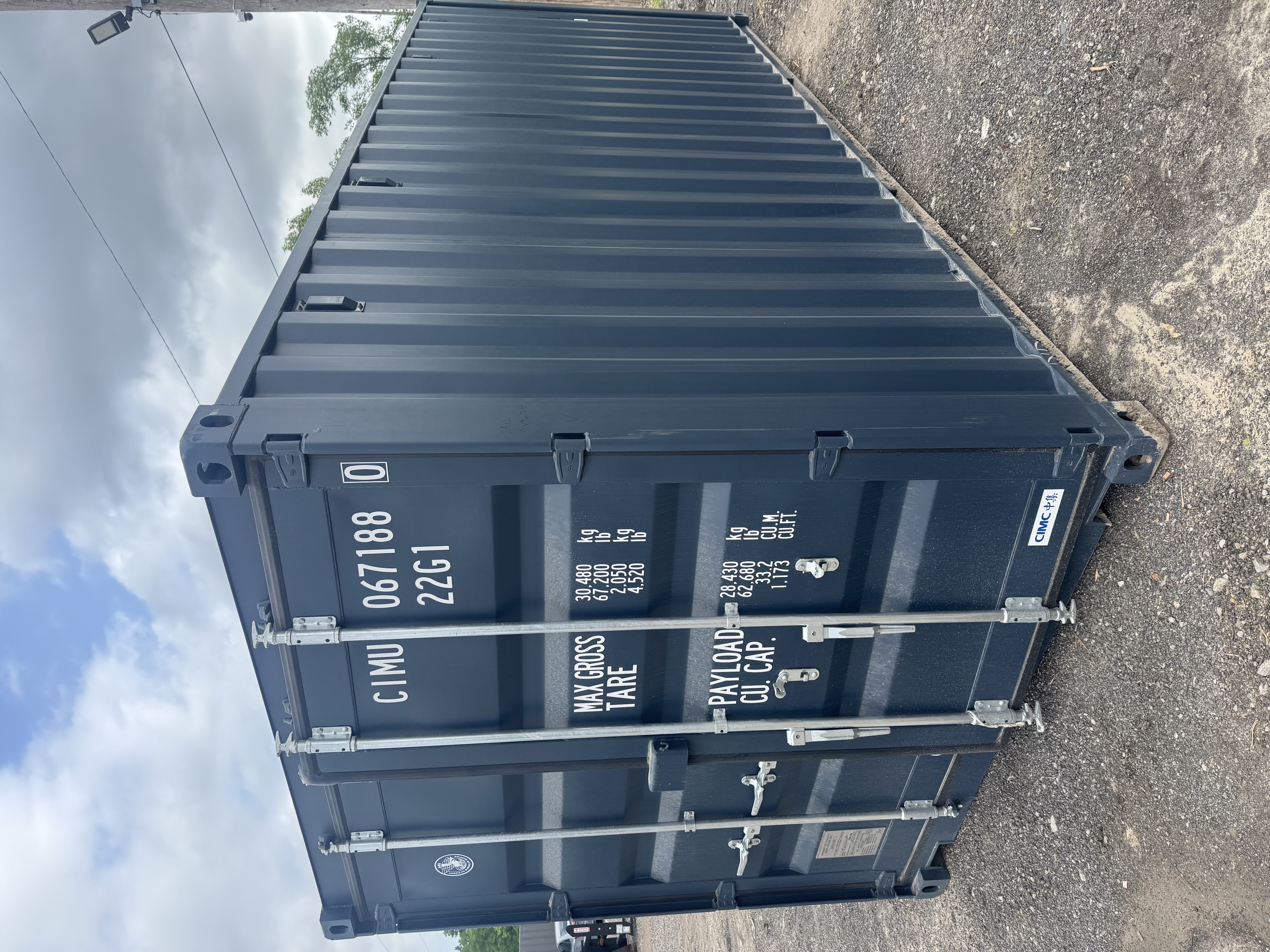 Front corner view of the product