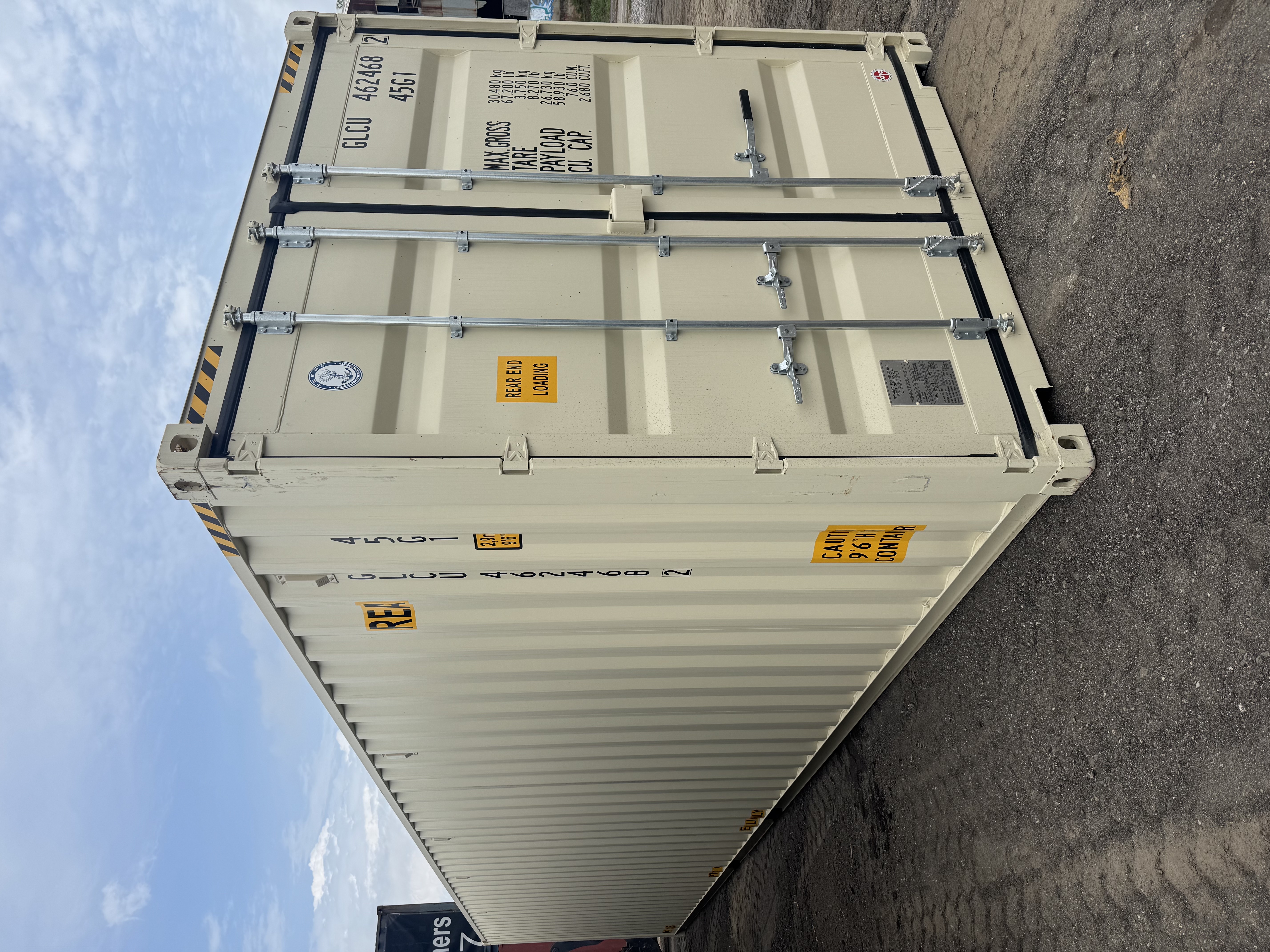 Front corner view of the product