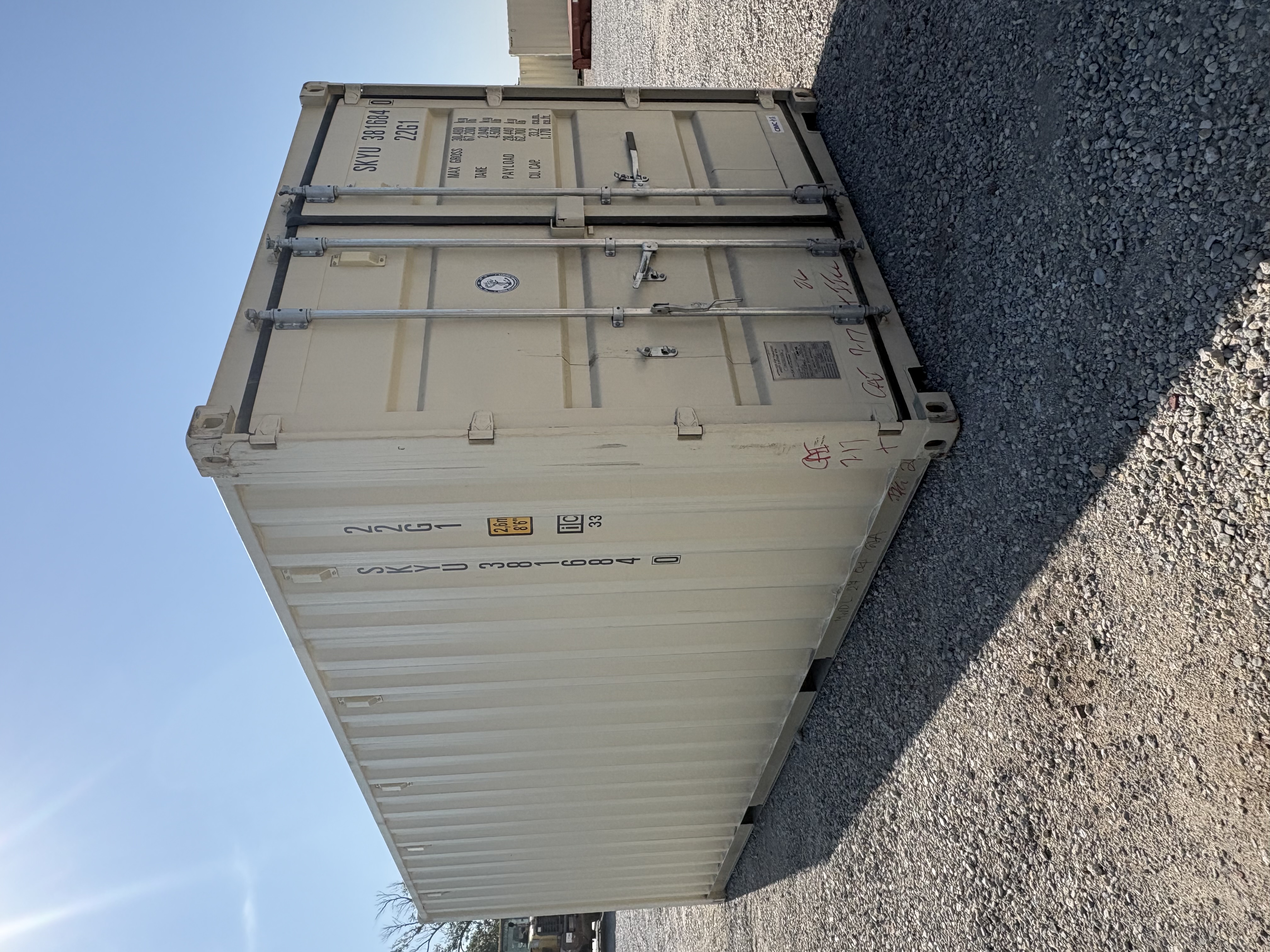 Front corner view of the product