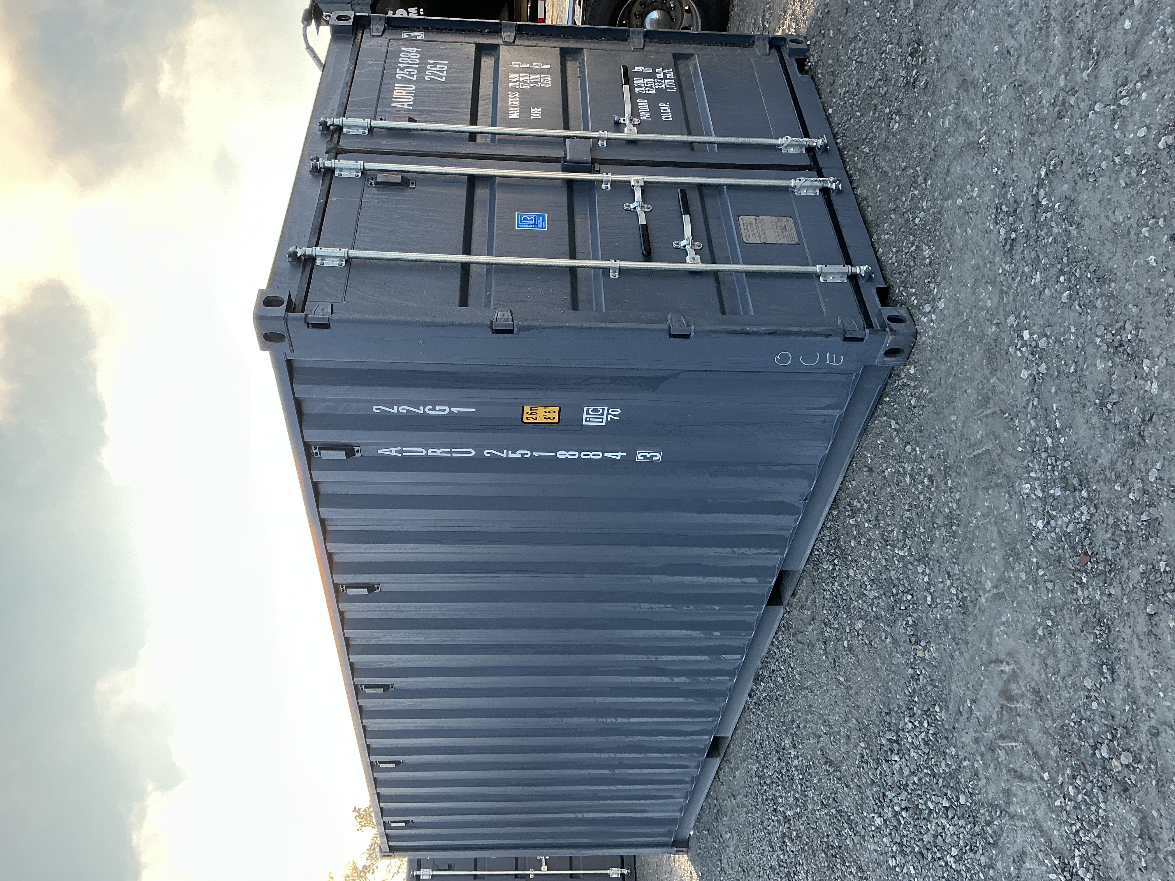 Front corner view of the product