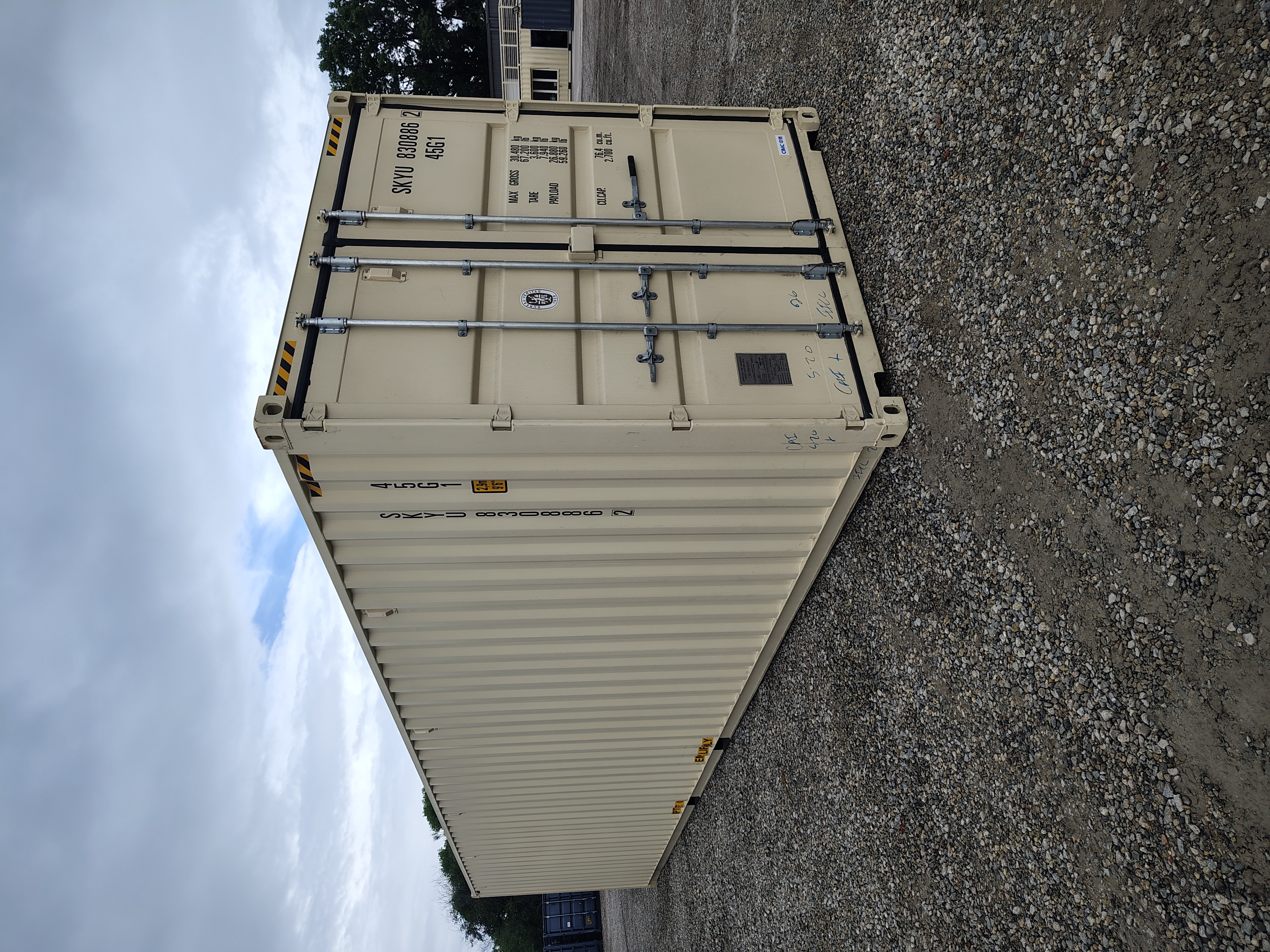 Front corner view of the product
