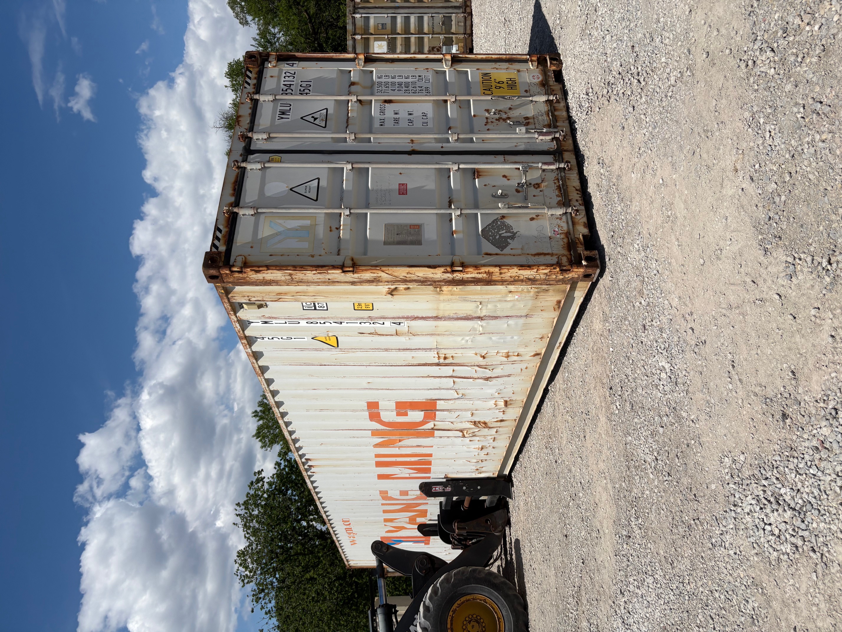 Front corner view of the product