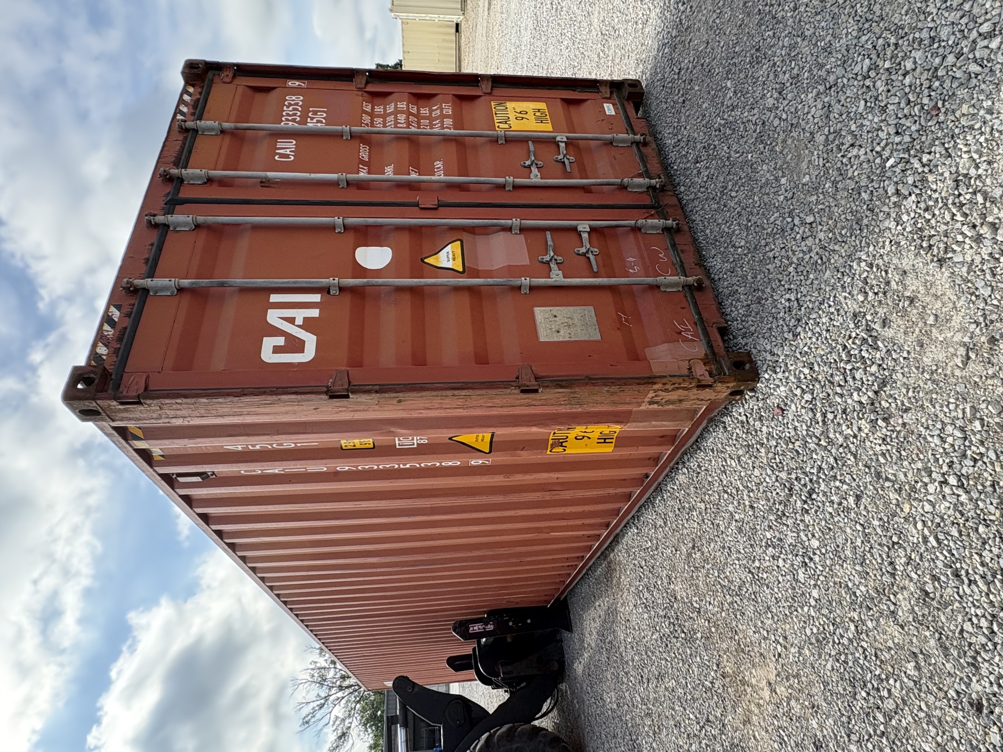 Front corner view of the product