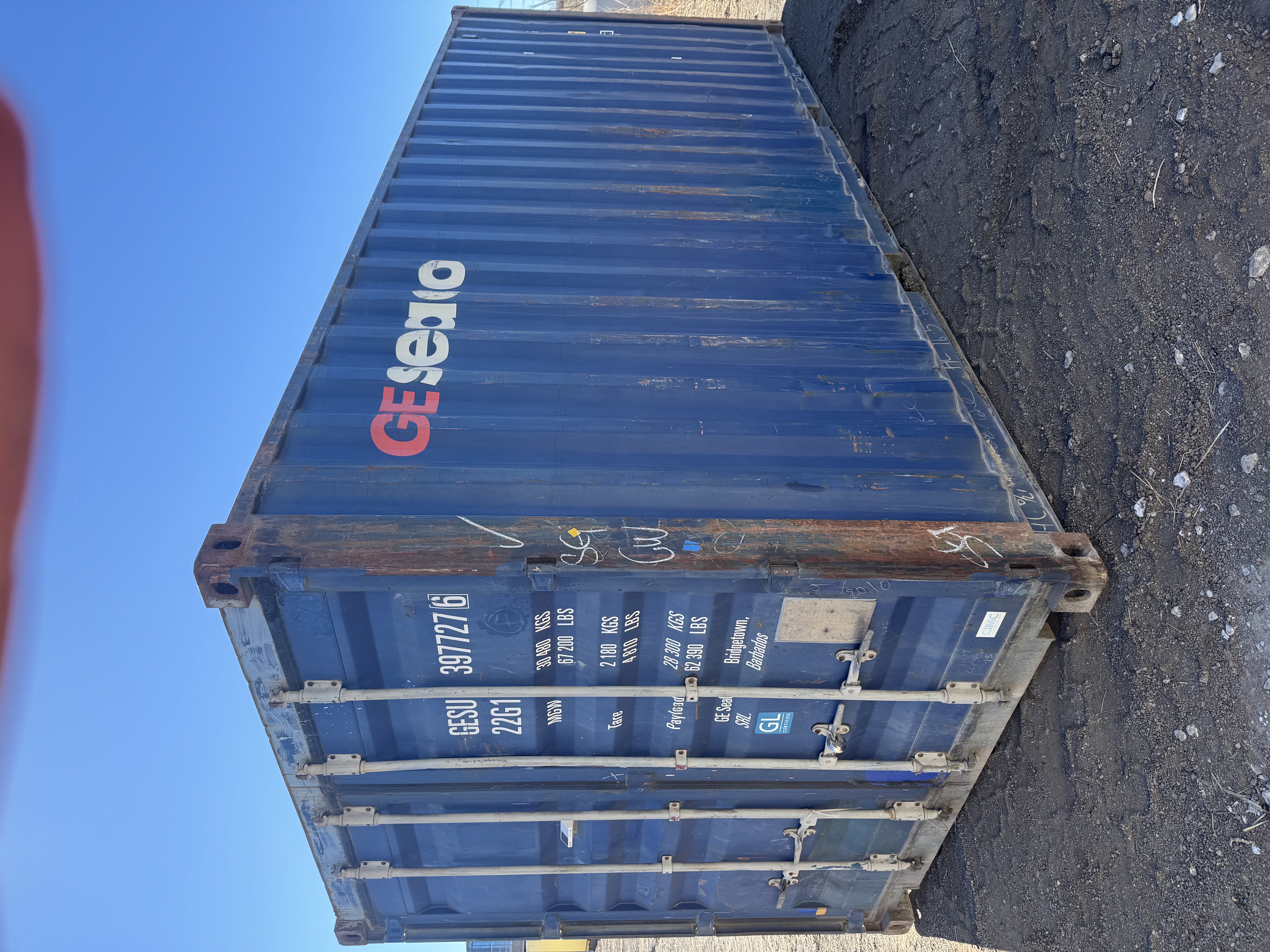 Front corner view of the product