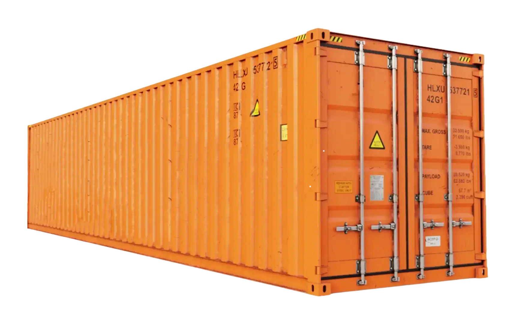 Rear corner view of the product