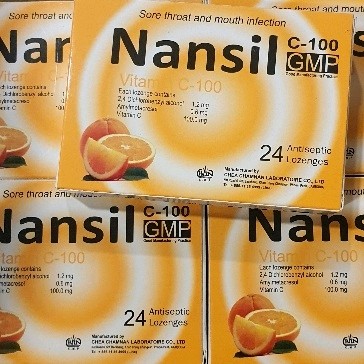 [cheachamnan]-Nansil C-100 24Loz. ក្រូច